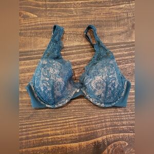 ThirdLove Lace Contour Plunge Bra Size 34C Green